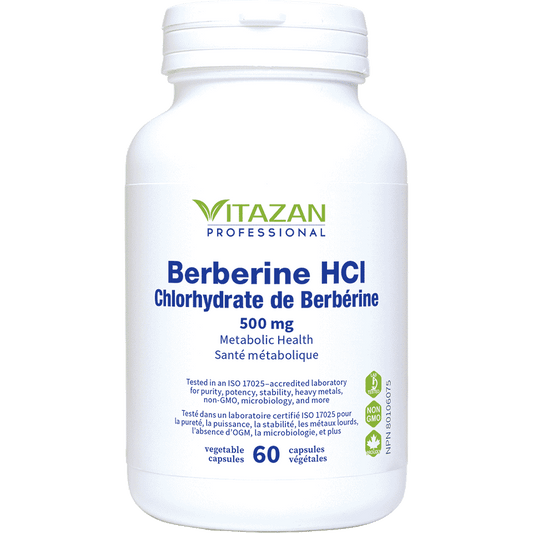 Vitazan    Berberine HCl (500 mg) 60 capsules