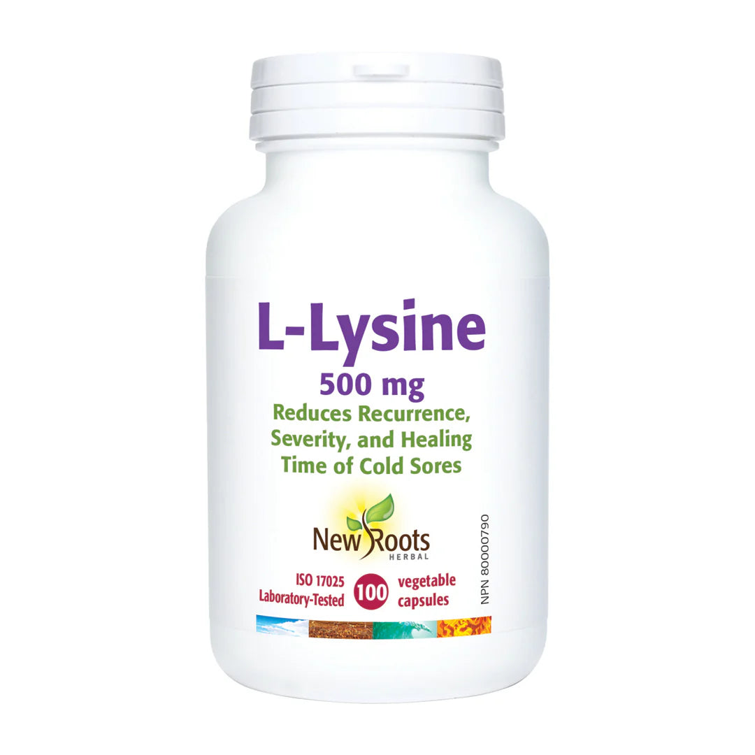 NEW ROOTS    L-Lysine 500 mg    100 capsules