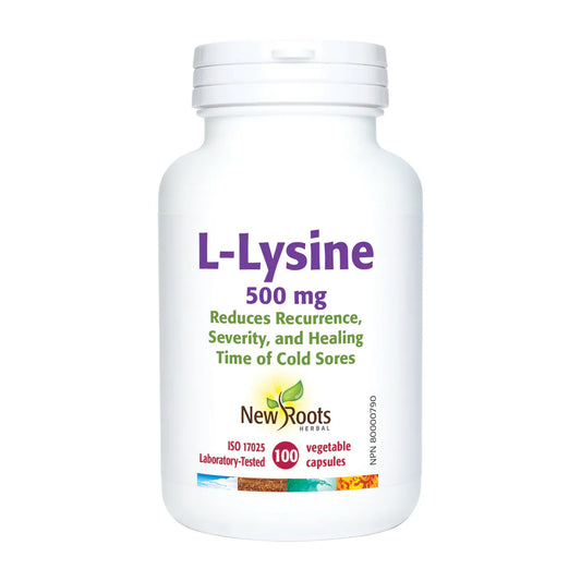 NEW ROOTS    L-Lysine 500 mg    100 capsules