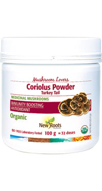 NEW ROOTS    Mushroom Lovers Coriolus Powder Turkey Tail · Organic    100 g