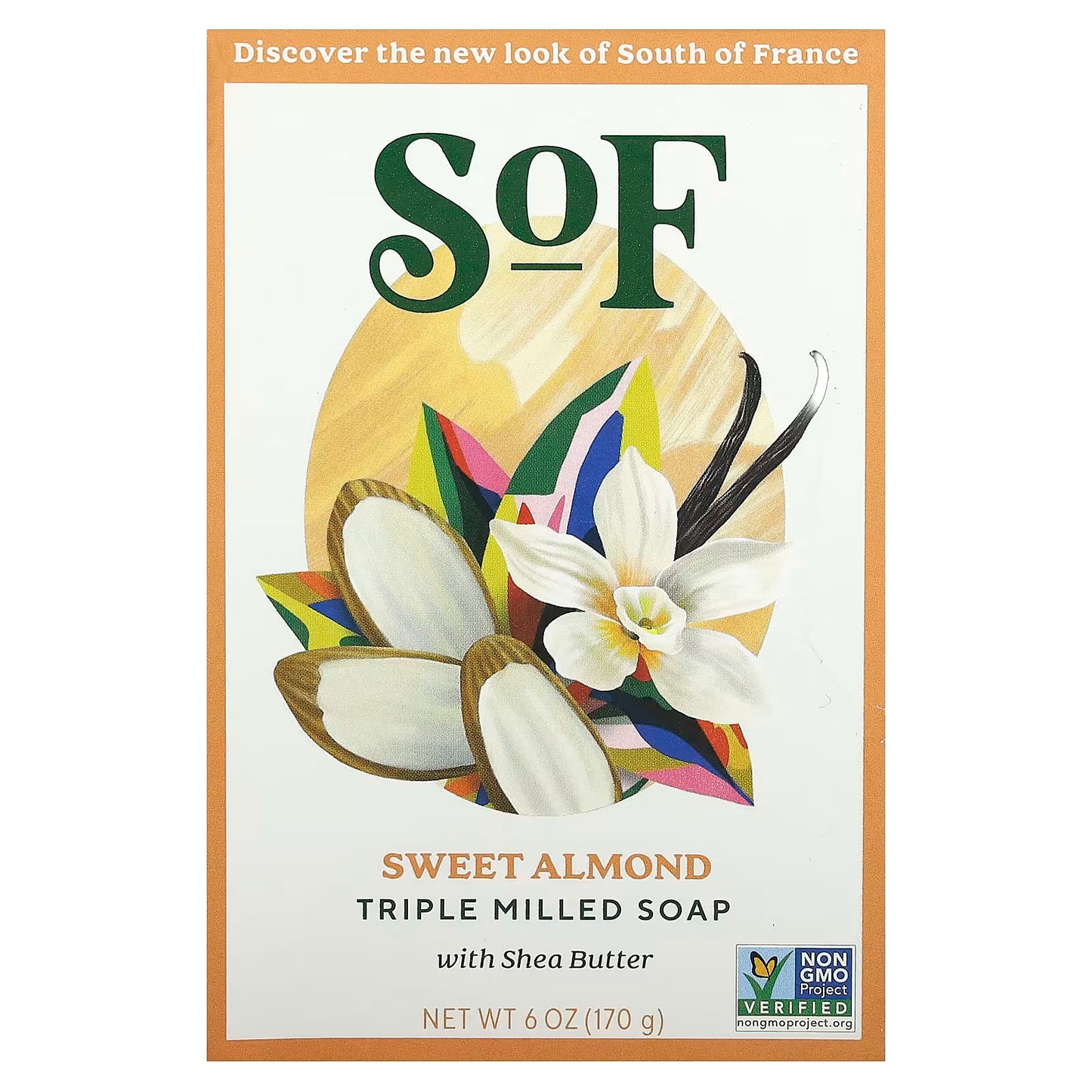 SOUTH OF FRANCE    Natural Soap Almond,170g