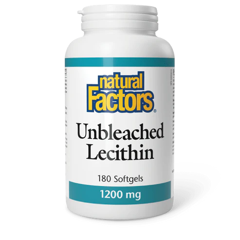 Natural Factors   Unbleached Lecithin 1200 mg   180 sglssgls