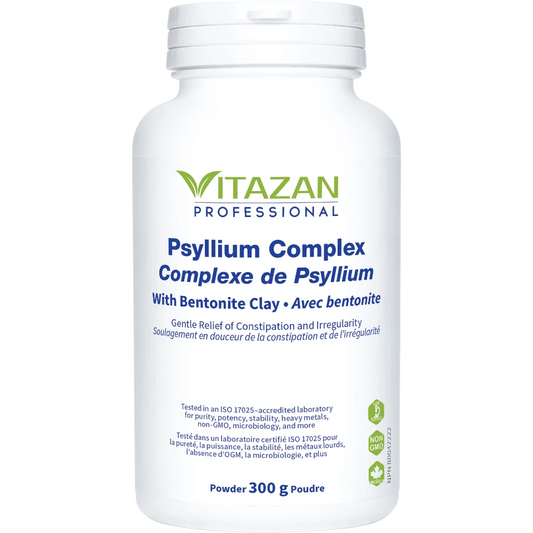 Vitazan    Psyllium Complex (With Bentonite Clay · Intestinal Cleansing · Gentle Relief of Constipation and Irregularity) 300 g
