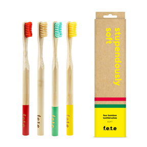 f.e.t.e.   Toothbrush Multi Stupendously Soft 4pk