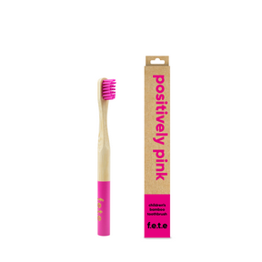 f.e.t.e.   Child Bamboo Toothbrush Pink 1ct