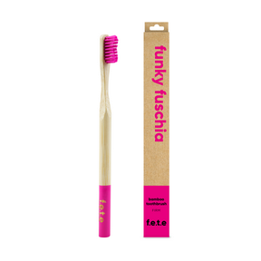 f.e.t.e.   Bamboo Toothbrush Funky Fuchsia 1ct