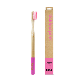 f.e.t.e.   Bamboo Toothbrush Tickled Pink Soft 1ct