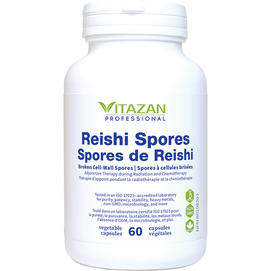 Vitazan    Reishi Spores NEW! (Broken Cell-Wall Spores) 60 capsules