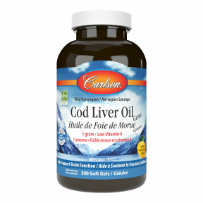 Carlson Laboratories   Cod Oil Lemon Low Vitamin A 300sg
