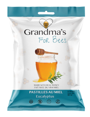 Grandma's For Bees   Eucalyptus Honey Drop 12 x 80g