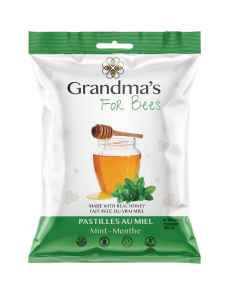 Grandma's For Bees   Mint Honey Drop 12 x 80g