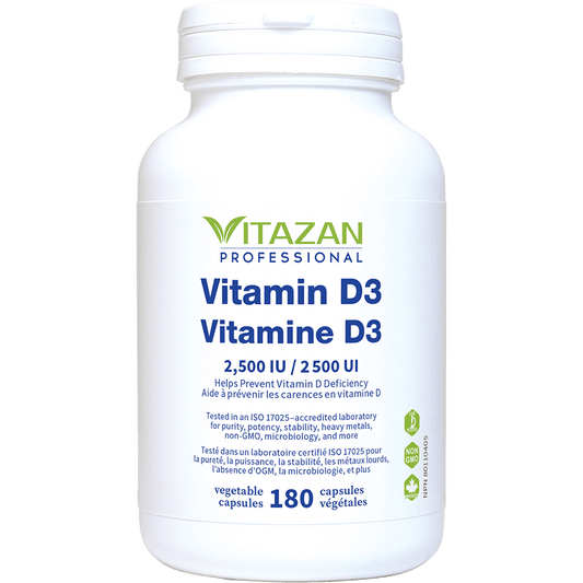 Vitazan    Vitamin D3 (2,500 IU) 180 capsules