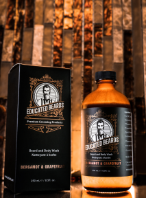 Educated Beards   Beard & Body Wash Brgmt Grpefrt 250ml