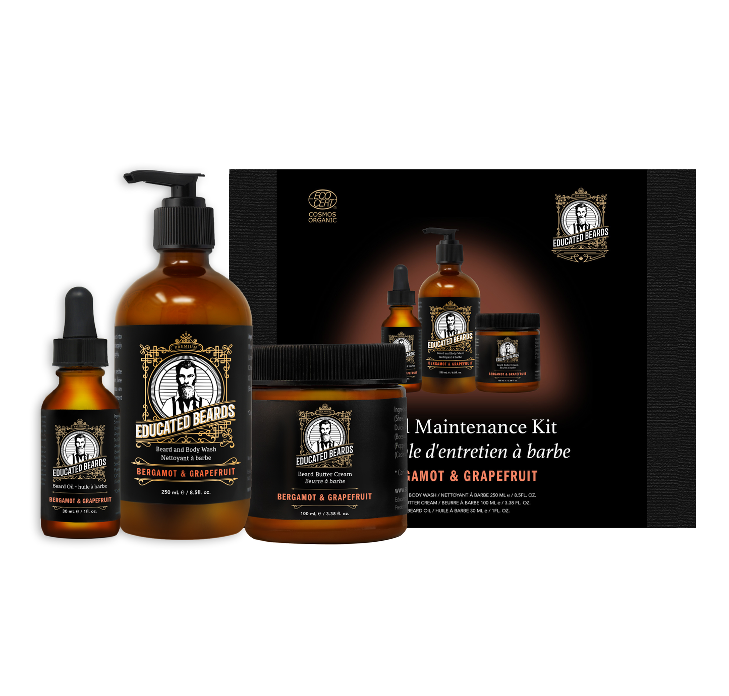 Educated Beards   Beard Maintenance Kit Berg/Grpfrt 1kit