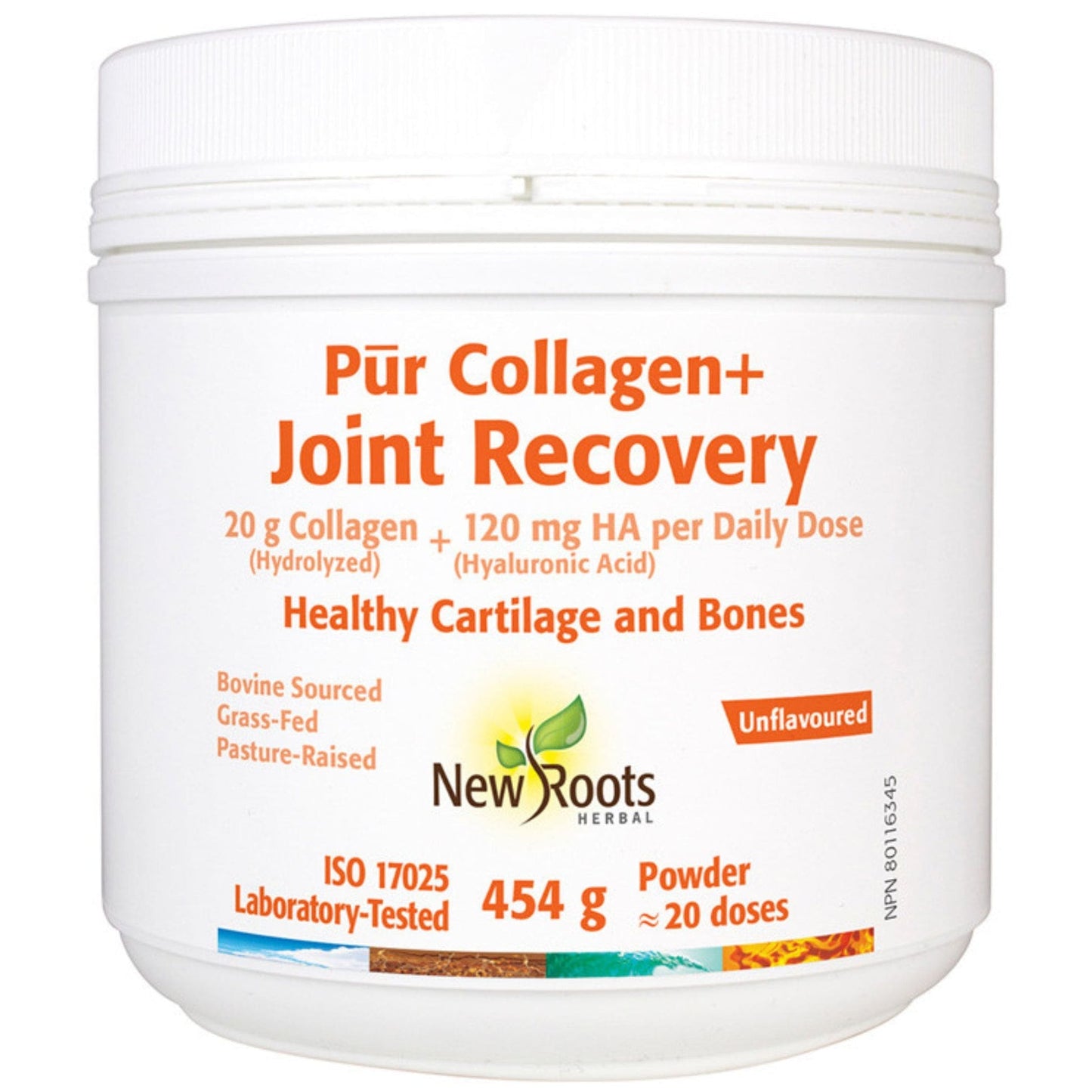 NEW ROOTS     Pūr Collagen+ Joint Recovery Healthy Cartilage and Bones    454 g