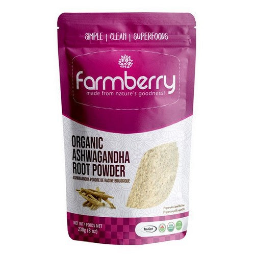 Farmberry    Farmberry Organic Powder    Flavour: Ashwagandha 
Container Size: 454 g    Each