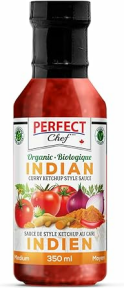 Perfect Chef   Organic Indian Curry Ketchup Mild 6 x 350ml