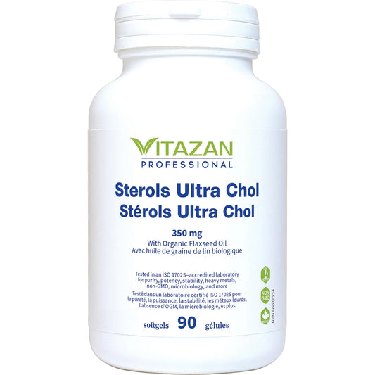 Vitazan    Sterols & Sterolins Ultra Chol (350 mg · With Organic Flaxseed Oil) 90 softgels