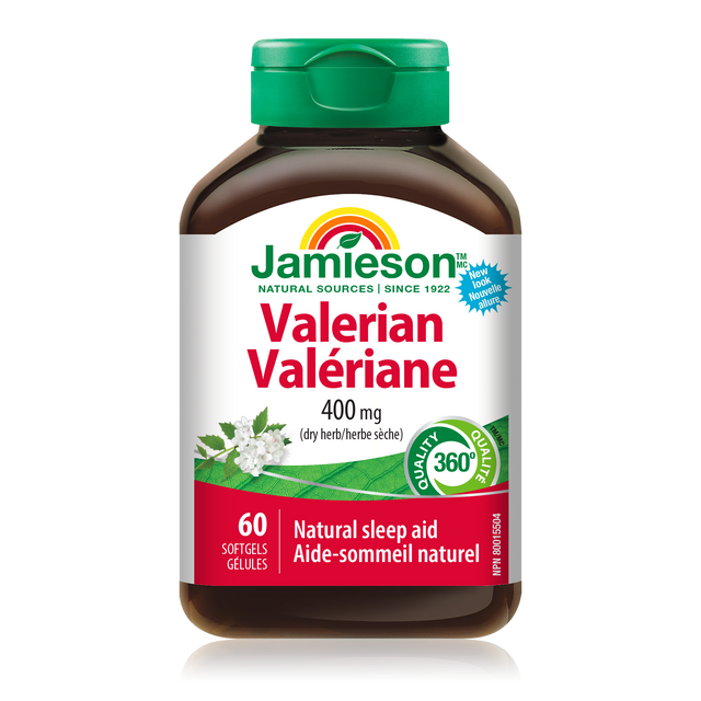 Jamieson    JMS Valerian Root 400mg 60's    60Valerian Root 400mg