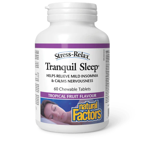Natural Factors   Tranquil Sleep, Tropical Fruit Flavour, Stress-Relax®   60 chewschews