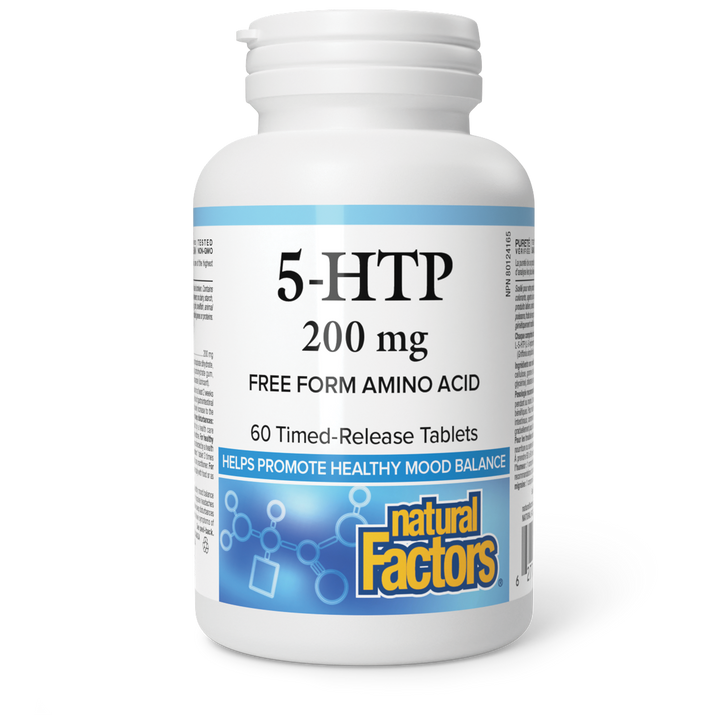 Natural Factors 5-HTP 200mg Time Release 60 tabs