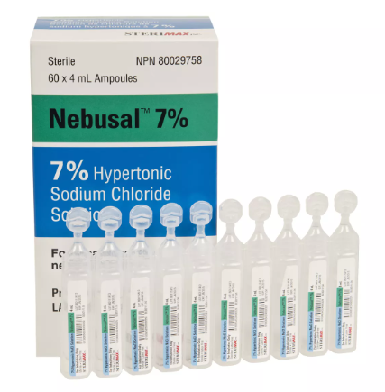 NEBUSAL 7% HYPERTONIC SOD CHLORIDE SOL 60X4ML
