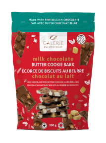 Galerie au Chocolat   H Milk Choc Butter Cookies Bark 6 x 200g