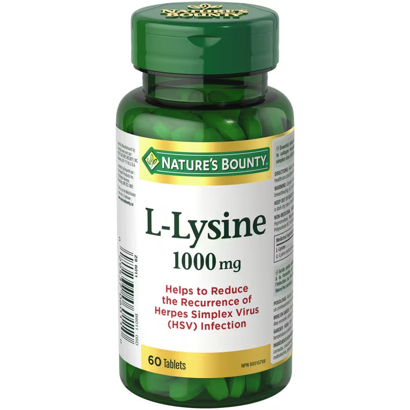 NATURE'S BOUNTY L-LYSINE TB 1000MG 60 TABLET