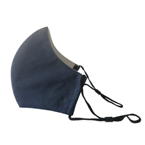 Happy Natural Products   3 Layer Mask with Filter - Navy 2pk