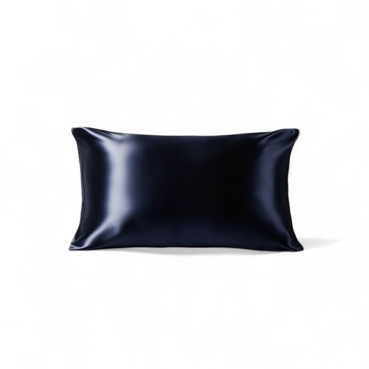 HoneyLux - ORGANIC PILLOW CASE (Queen) - Organic Silk Pillowcase - BLACK