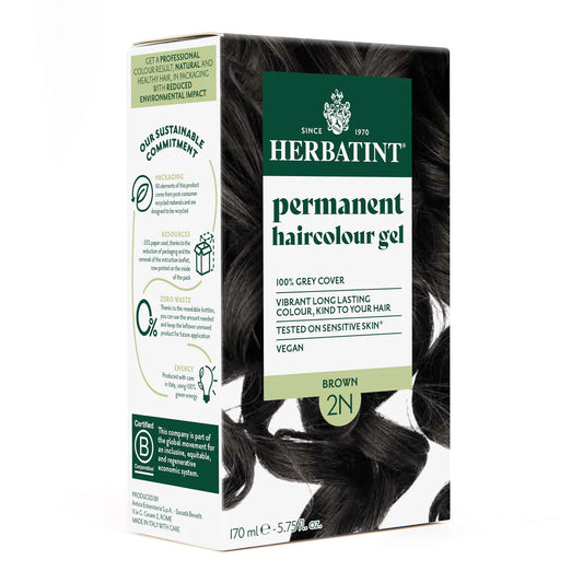 Permanent haircolour gel 2N Brown, 170 ml