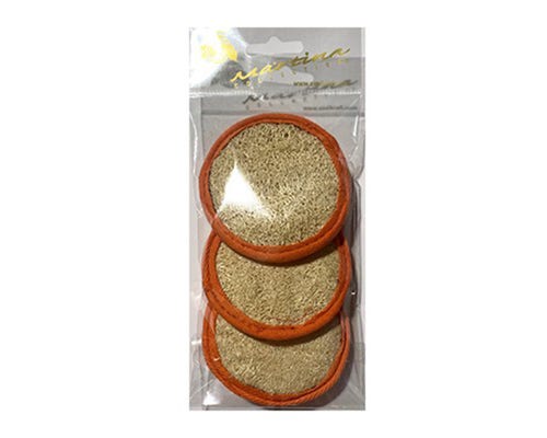 BASICARE   FACIAL LOOFAH PADS (3)
