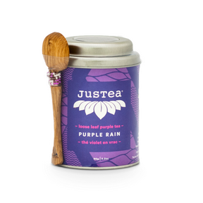 JUSTEA -   Purple Rain, Purple Tea,  Loose Leaf   (tin)    80g