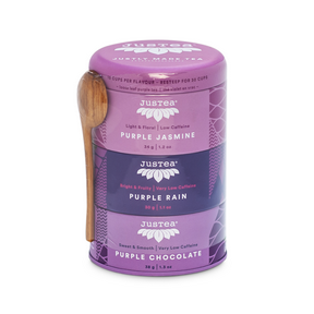 JUSTEA Loose Leaf Purple Tea Trio Tins