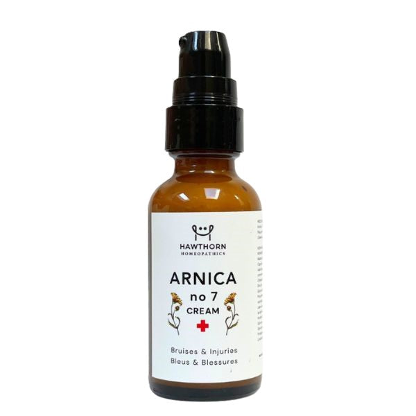 Hawthorn Homeopathics - NEW BRAND!   Arnica No 7 Cream - Bruising, trauma, accidents and injuries   30 ml