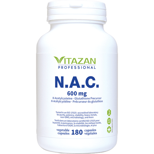 Vitazan    N.A.C. (600 mg · N-Acetylcysteine) 180 capsules