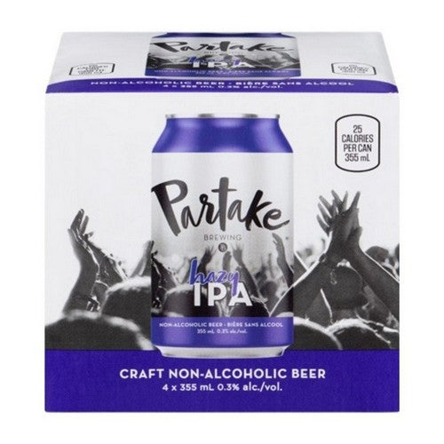 Partake Brewing - Hazy IPA Craft Non Alcoholic Beer 4pk - 4pk