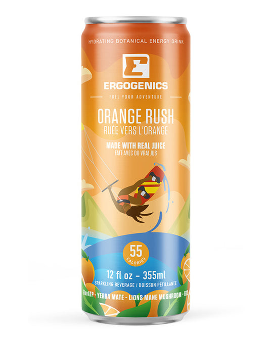 Ergogenics Nutrition   Liquid Adrenaline - Orange Rush 12 x 355ml