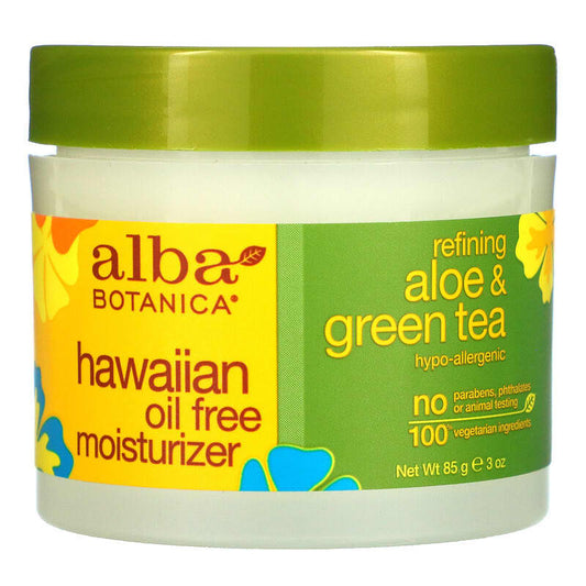 ALBA BOTANICA    Hawaiian Skin Care    ALBA BOTANICA    Hawaiian Skin Care    Aloe&Greentea Moisturizer 3oz