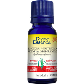 Divine Essence   Lemongrass - East Indian (Organic) 15ml