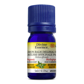 Divine Essence   Lemon Balm (Melissa) 5% (Organic) 5ml