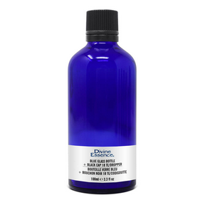 Divine Essence   Bl. Glass Bottle 100ml + Black Cap 100ml