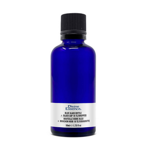 Divine Essence   Bl. Glass Bottle 50ml + Black Cap 50ml