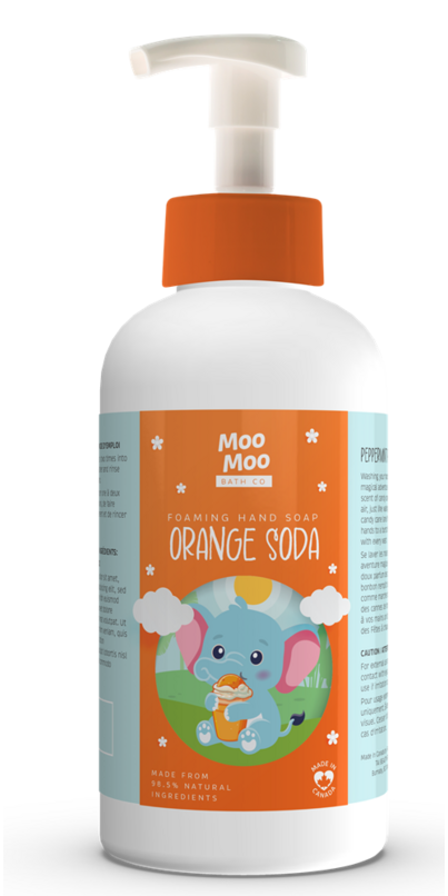Moo Moo Bath Co   Hand Soap Orange Soda 250ml