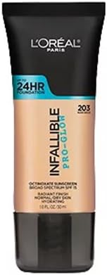 LOR INFAILLIBLE PRO GLOW FDT #205 NAT BEIGE 30ML