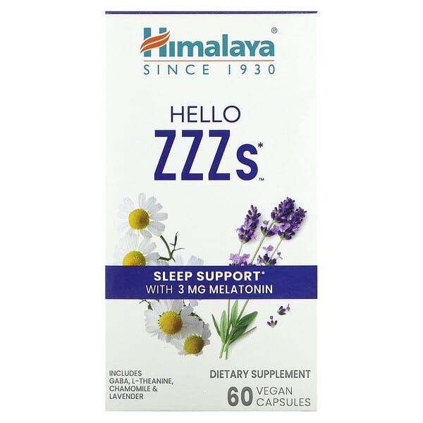 Himalaya Wellness    Himalaya Formulas Hello ZZZ's™ (Bilingual)    Container Size: 60 Count    Each