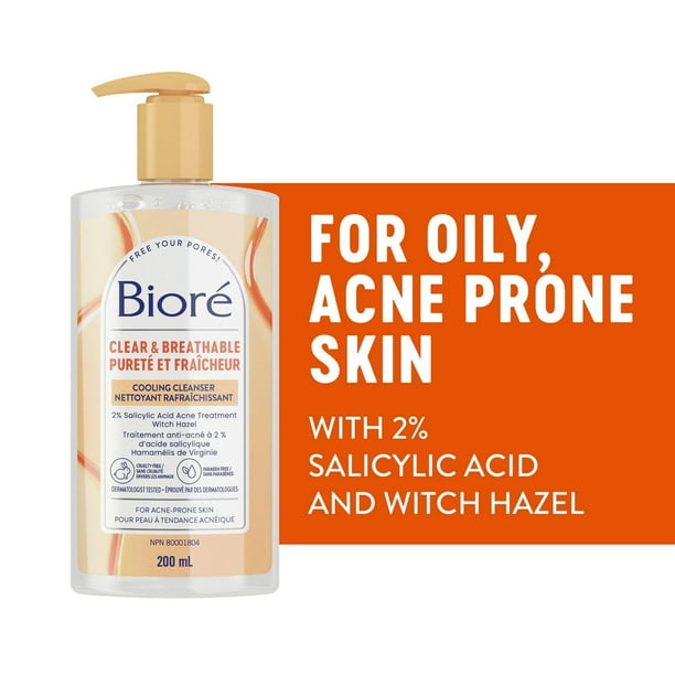 BIORE PORE CLARIFYING COOLING CLEANSER 200ML LIQUID