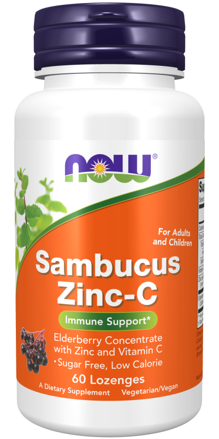 NOW    Sambucus Elder Zinc-C 60 Lozenges