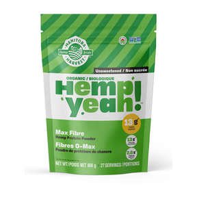 MANITOBA HARVEST -   Hemp Yeah! Max Fibre,  Unsweetened, Organic, (tub)    908g