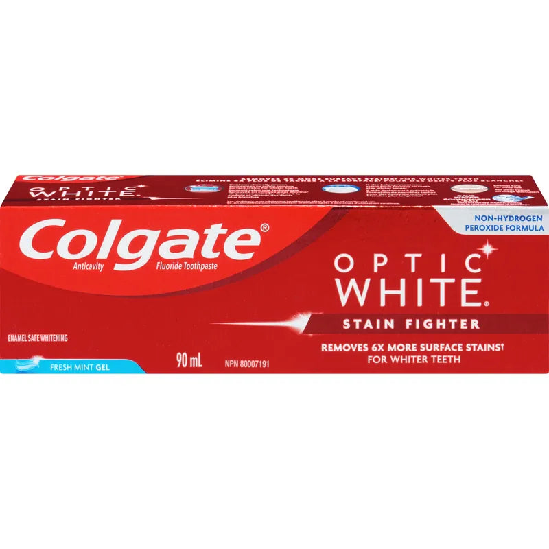 COLG OPT WHT T/PASTE STAIN FIGHTER FRESH MINT 90ML TOOTHPASTE